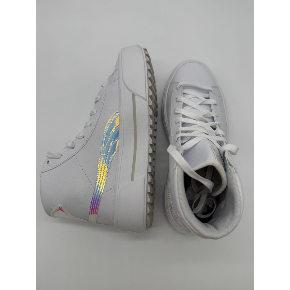 Puma Mayze Mid Sneakers Womens 9.5 White Excellent Iridescent Platform 385414-01 - Picture 8 of 8